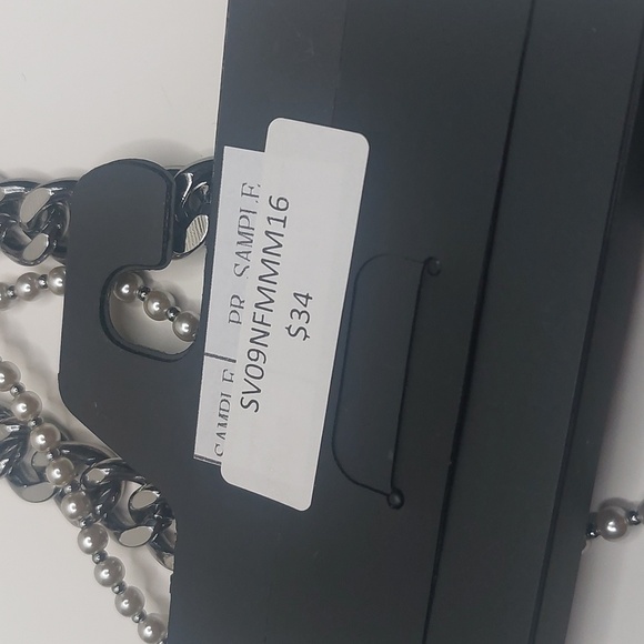 Simply Vera Simulated Pearl & Crystal Elongated Star Double Strand Necklace - Picture 13 of 17